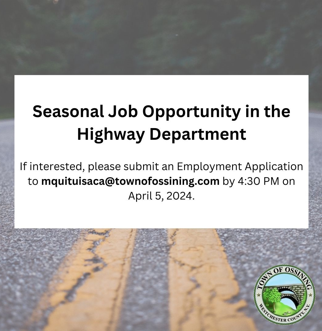 Seasonal Laborer Highway Department