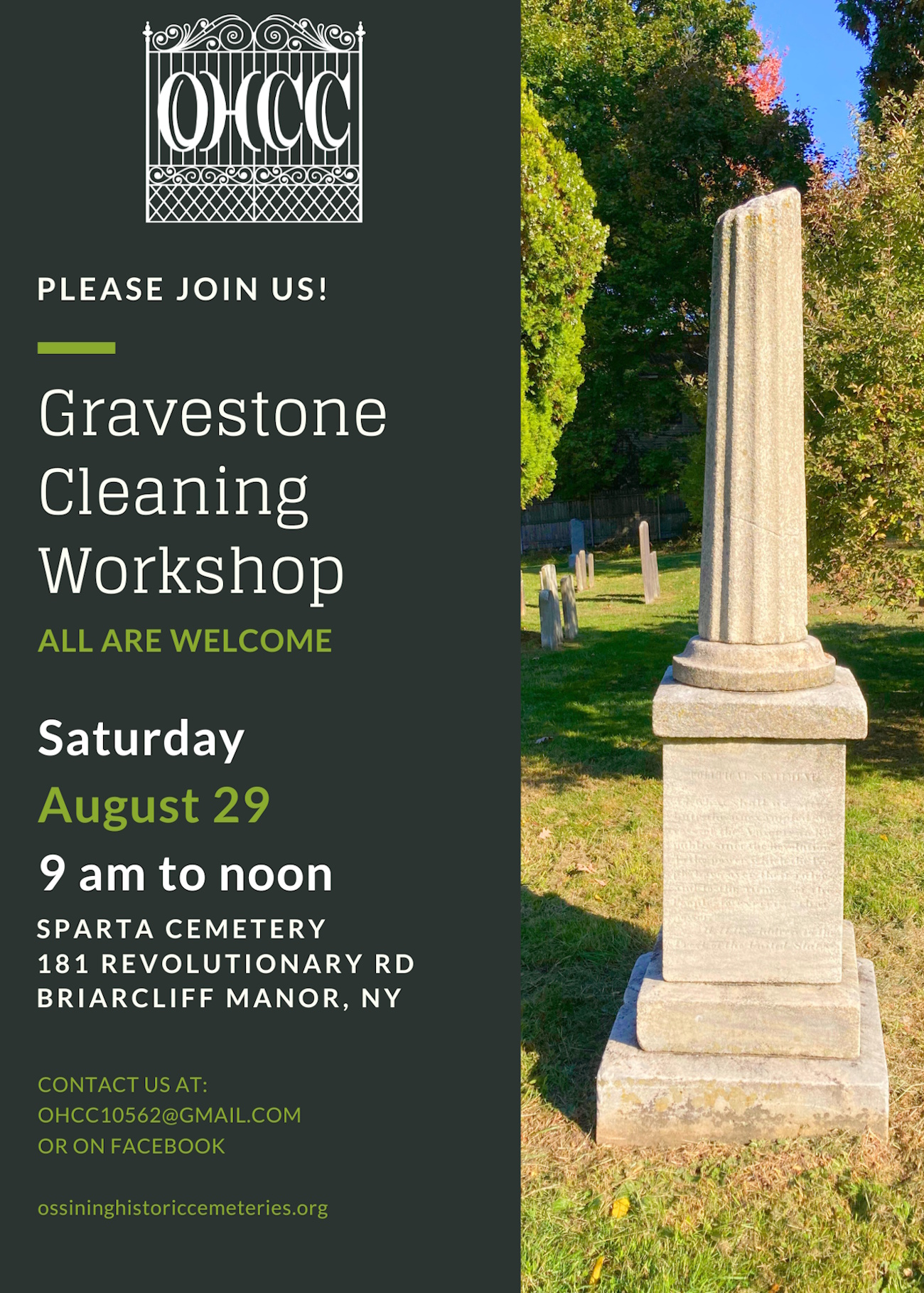 Flyer Cleaning Workshop Sparta August 29 2026