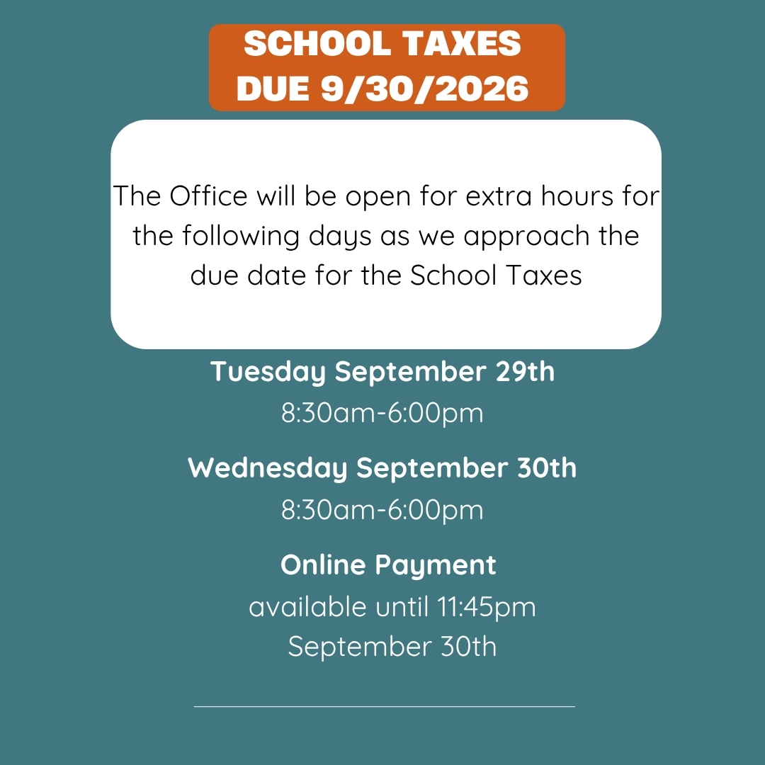 School Taxes Due 3